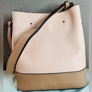 Kate Spade Marti Bucket Bag pink and brown